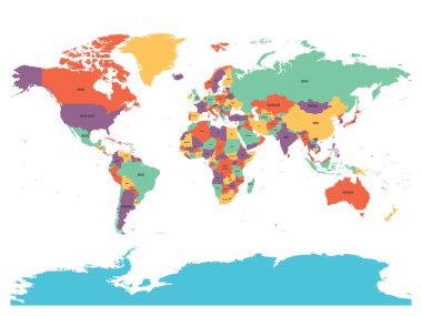 Labeled World Political Map ✓ Detailed Political World Map Free Vector Eps, Cdr, Ai, Svg Vector  Illustration Graphic Art
