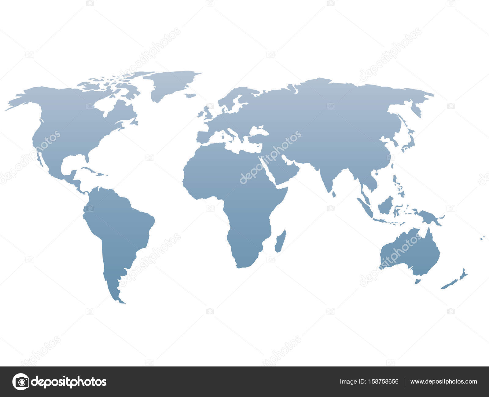 world map white background
