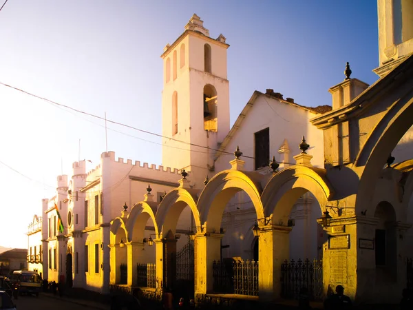 Basilika von San Francisco de Charcas in Sucre, Bolivien, Südamerika — Stockfoto