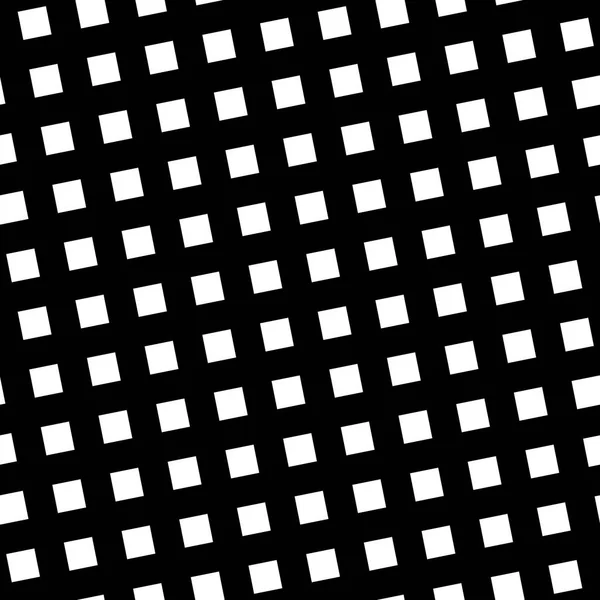 Seamless mönster snedställda rutnätet i svart och vitt. Abstrakt retro design. Vektorillustration — Stock vektor
