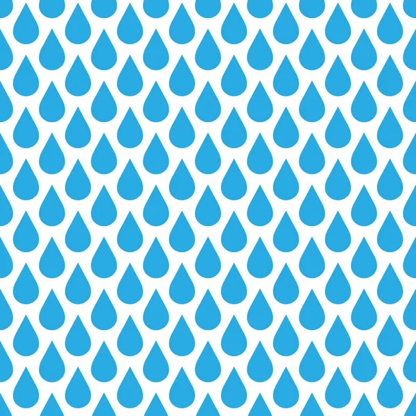 Goutte de pluie bleue fond de motif sans couture. Thème eau et mauvais temps. Illustration vectorielle — Image vectorielle