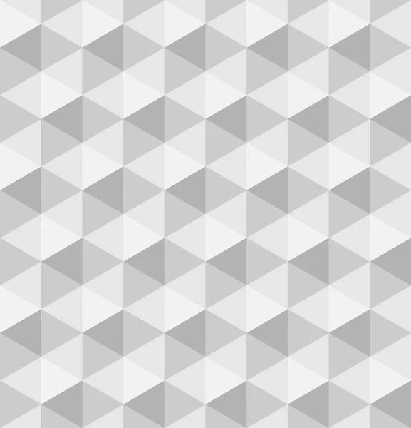 Papier zeshoekige piramides. Naadloze vector patroon achtergrond. 3D-verlichting — Stockvector