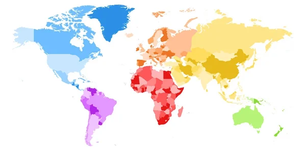 Mapa del mundo — Vector de stock