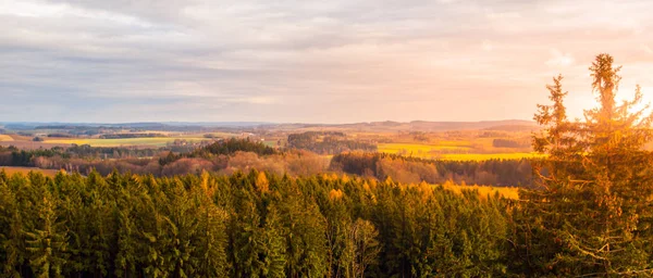 Paisagem panorâmica das Montanhas Vysocina, República Checa — Fotografia de Stock