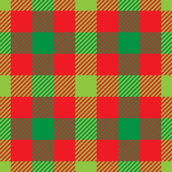 ランバー ジャック赤と緑の格子縞のパターン。シームレス パターン。シンプルなヴィンテージ テキスタイル デザイン — ストックベクタ