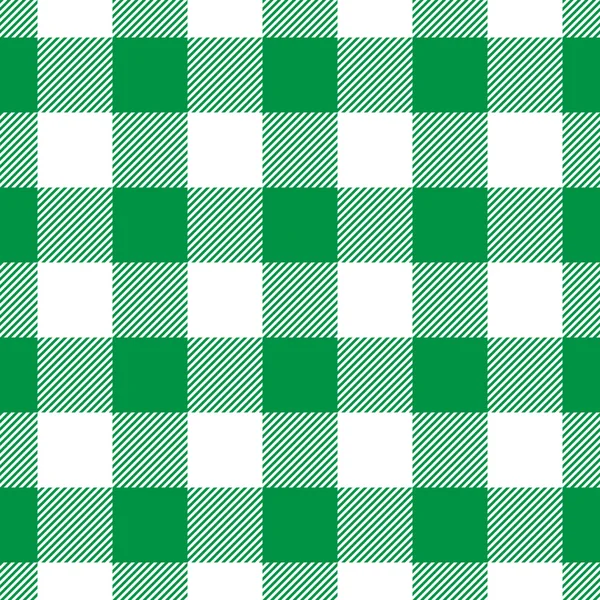 Padrão xadrez Lumberjack em verde e preto. Padrão vetorial sem emenda. Design têxtil vintage simples —  Vetores de Stock