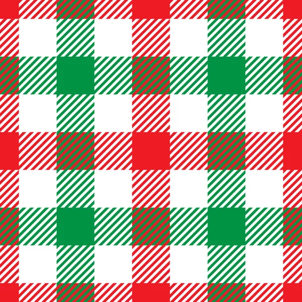 ランバー ジャック赤・白・緑の格子縞のパターン。シームレス パターン。シンプルなヴィンテージ テキスタイル デザイン — ストックベクタ