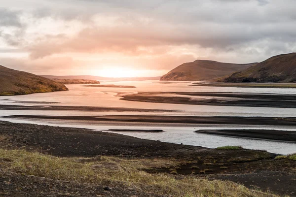 冰岛冰川河 Jokulsa Fjollum — 图库照片