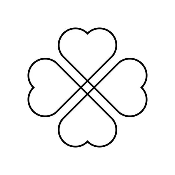 アウトラインと四葉パターン Vector Art Stock Images Depositphotos