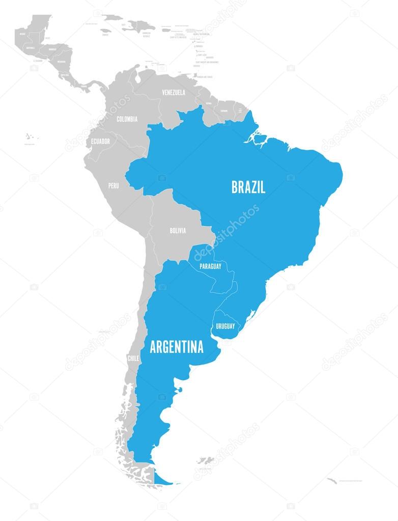 Imágenes: américa del sur países | Mapa de paises del Mercosur