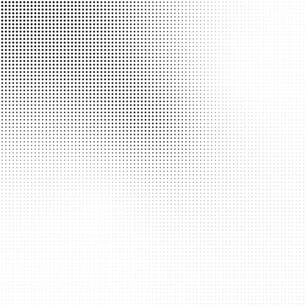 Fondo medio tono abstracto en blanco y negro. Patrón vectorial punteado — Vector de stock