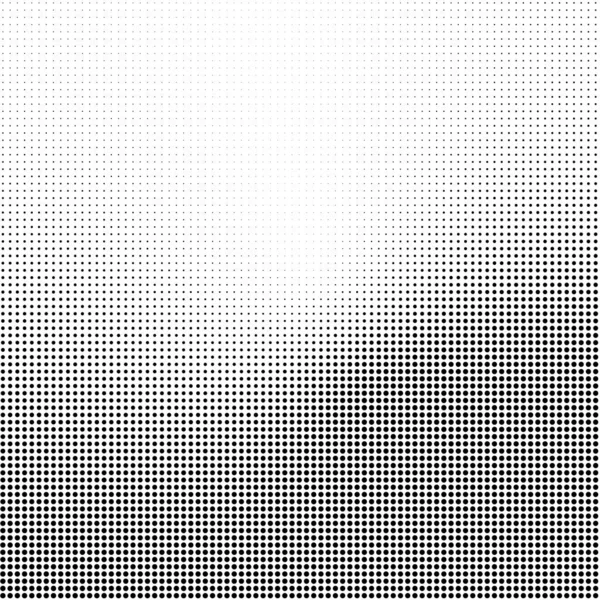 Fondo medio tono abstracto en blanco y negro. Patrón vectorial punteado — Vector de stock