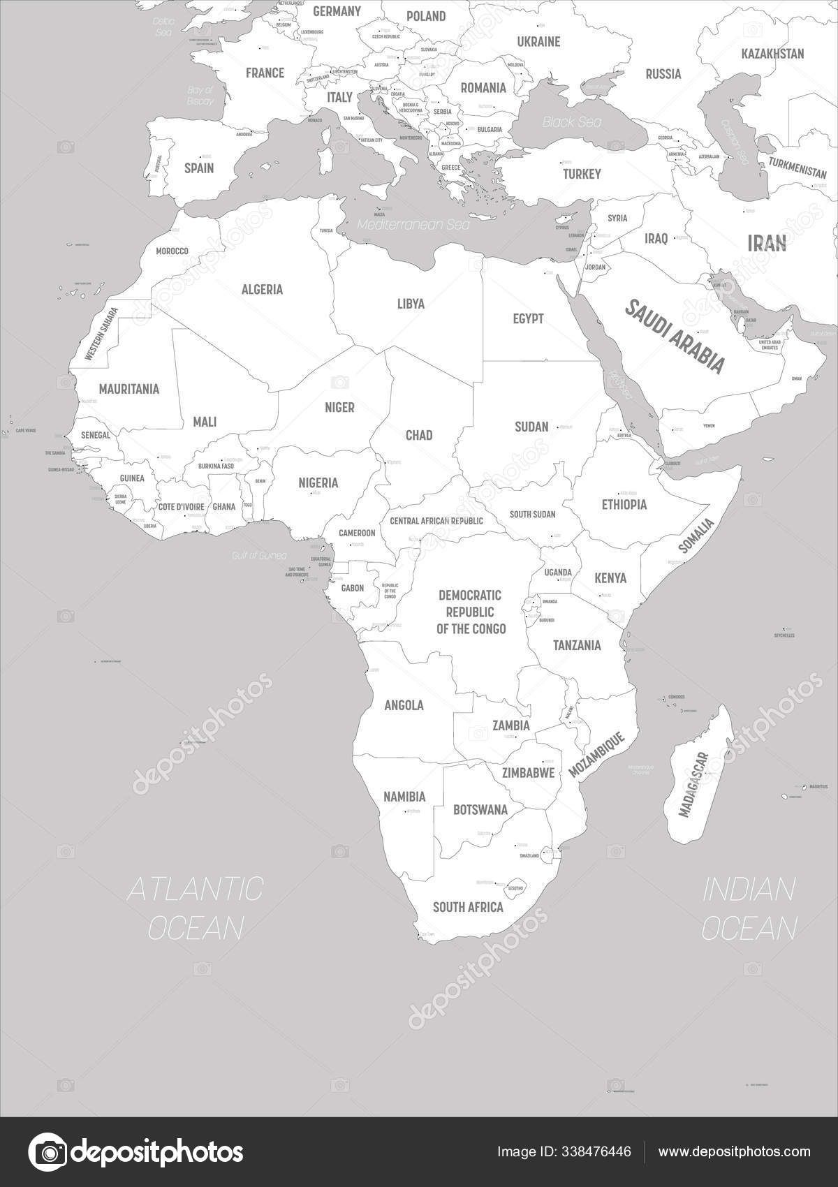 africa water map