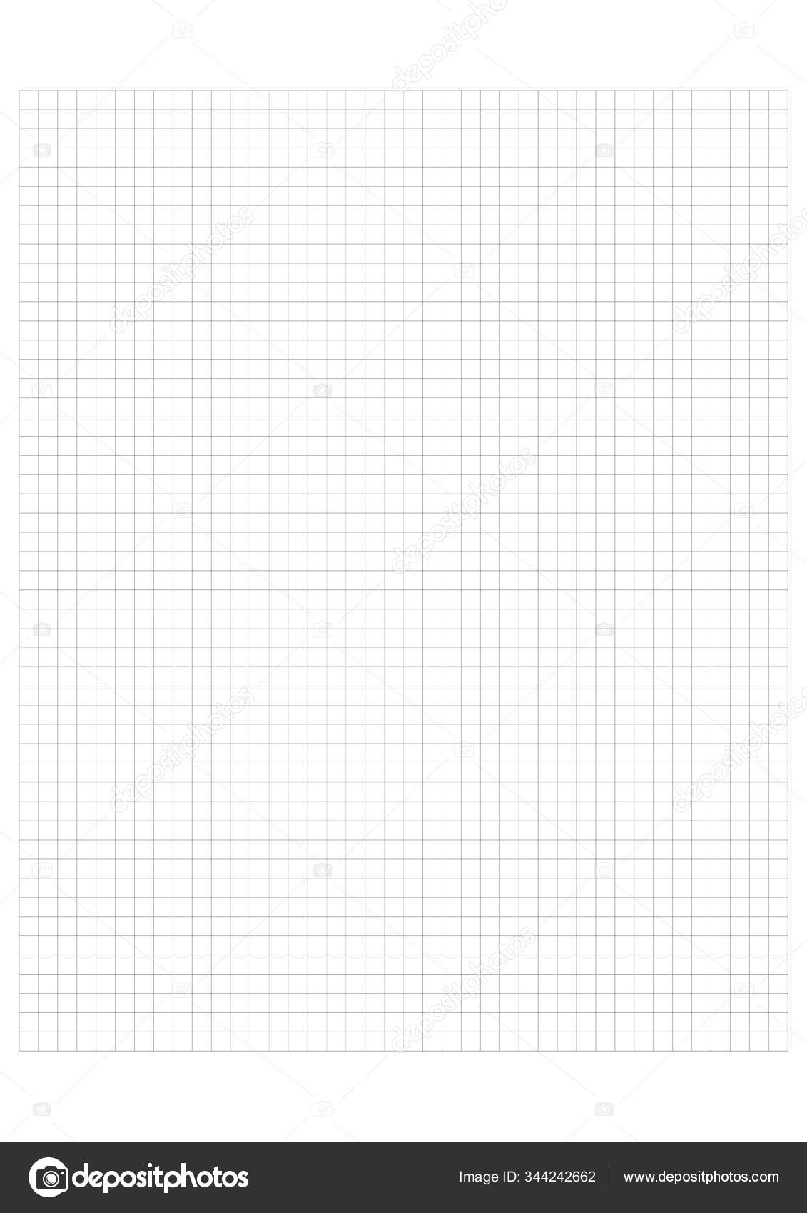Millimeter grid on A4 size page. Divided by 5 mm Sheet of engineering graph paper. Vector Stock Vector ©pyty 344242662