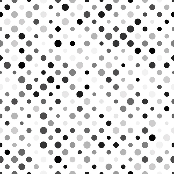 Безшовний візерунок крапки поляка. Сірі точки в випадкових розмірах на білому тлі. Векторні ілюстрації — стоковий вектор