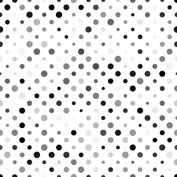 Απρόσκοπτη πουά μοτίβο. Γκρι κουκκίδες σε τυχαία μεγέθη σε λευκό φόντο. Εικονογράφηση διανύσματος — Διανυσματικό Αρχείο