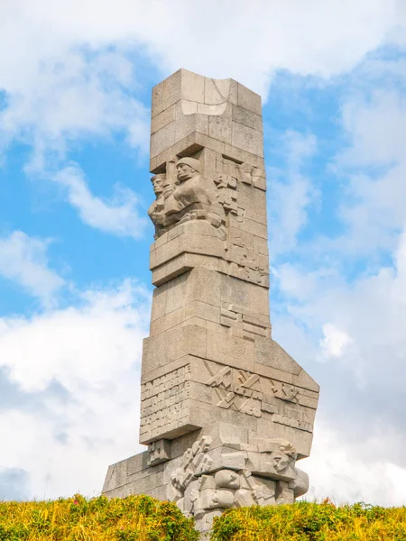 GDANSK, POLAND - AUGUST 27, 2014: Westerplatte Monument commemorating the first battle of Second World War, Gdansk, Poland — 스톡 사진