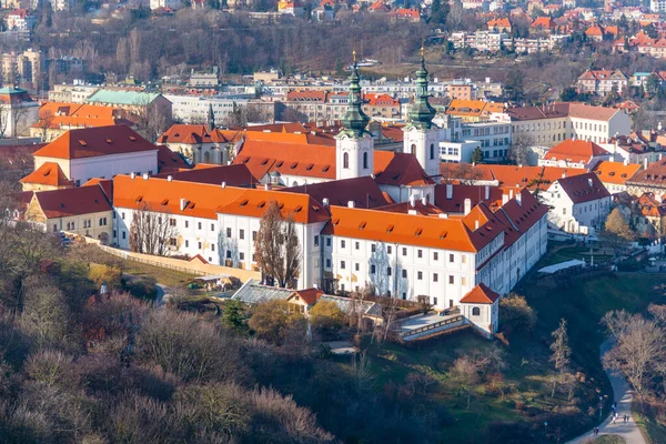 Veduta aerea del Monastero di Strahov, Praga, Repubblica Ceca — Foto Stock