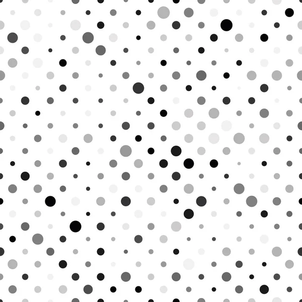 Безшовний візерунок крапки поляка. Сірі точки в випадкових розмірах на білому тлі. Векторні ілюстрації — стоковий вектор