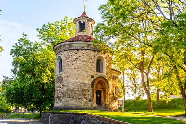 Rotunda de St Martin em Vysehrad, Praga, República Checa — Fotografia de Stock