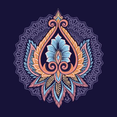 Süslü çiçek elementleri