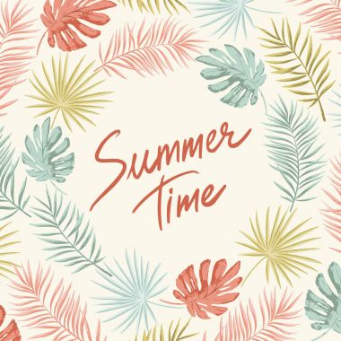 Tropikal yaz çerçeve