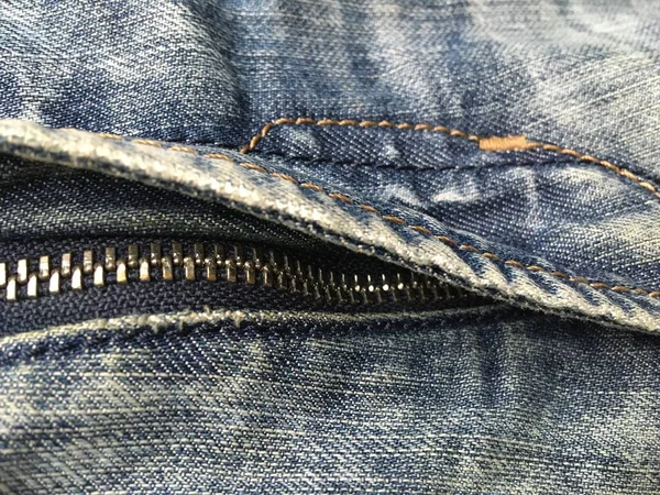 Cremallera Abotonada Jeans Vintage Fondo Abstracto Minimalista —  Fotos de Stock
