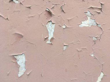The relief surface is covered with plain peeling paint. Abstraction. Minimalism. Texture. clipart