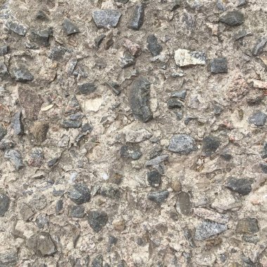 Katı gri çimento harcında ezilmiş taş. Soyut desenli duvar kağıdı.