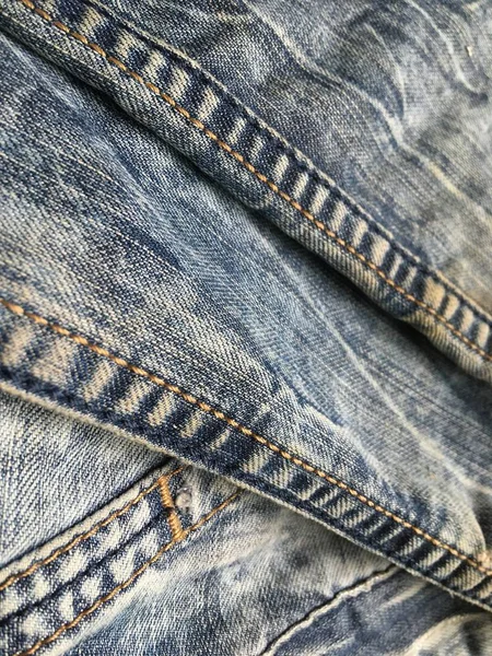 Gekochte Schäbige Jeans Blau Abstrakter Minimalistischer Hintergrund — Stockfoto