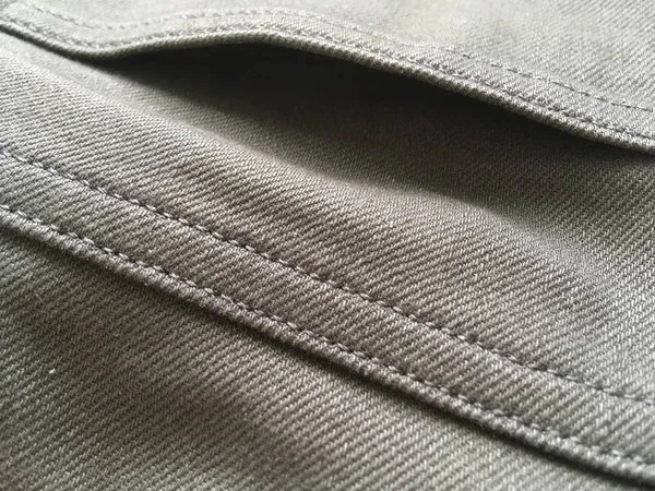 灰色针织纹理牛仔裤宏观拍摄 — 图库照片