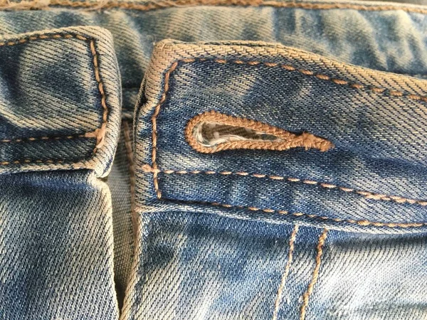 Jeans Retrò Azzurro Macro Fotografia Vestiti Jeans Abstrazione — Foto Stock