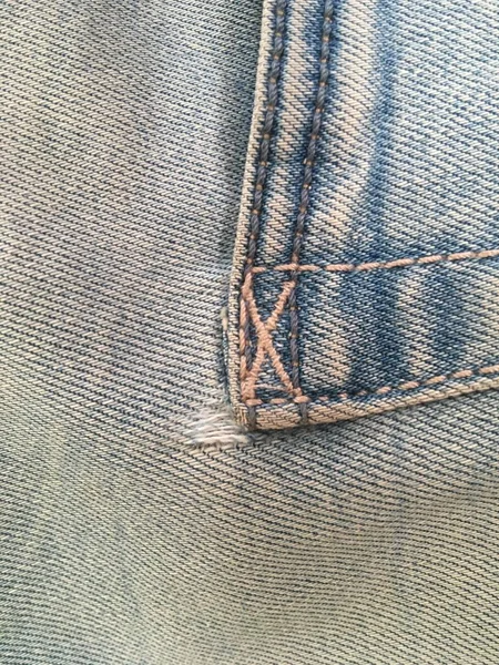 Blå Vintage Sjabbiga Jeans Minimalistisk Struktur Bakgrund — Stockfoto