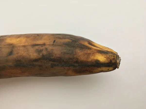 Banane Mûre Non Pelée Avec Écorce Texturée Papier Peint Abstrait — Photo