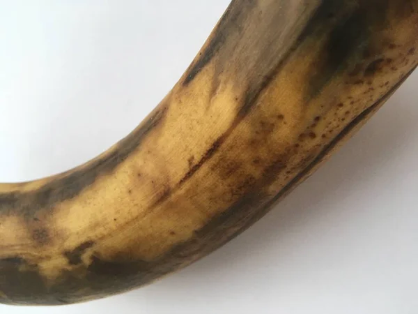 暗い熟した大きなバナナのマクロショット ミニマルな壁紙 — ストック写真