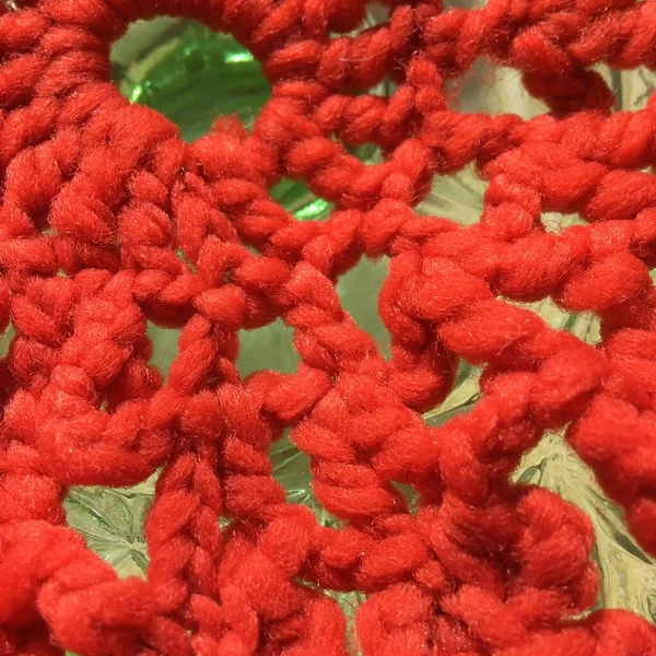 Kırmızılı Klasik Kumaş Masa Örtüsü Soyut Minimalist Duvar Kağıdı — Stok fotoğraf