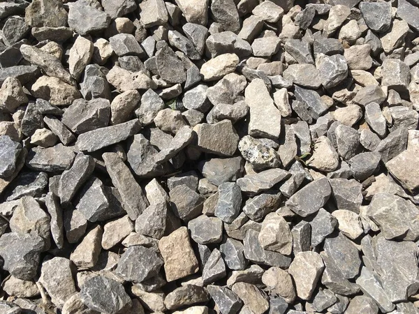 Crushed Stone Gray Color Abstract Textural Background — Stock Photo, Image