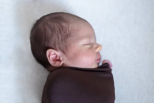 Portrait Newborn Baby Boy Close Newborn Photosession — Stock Photo, Image