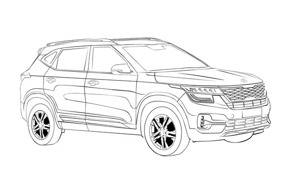 Coloring pages for kids cars — Stock Photo © MORTAZZA #40245373