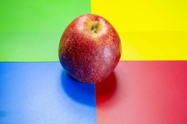 fresh unagored apple on a white background