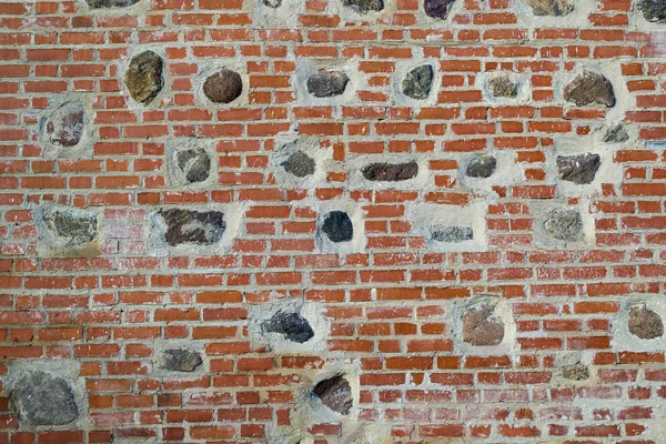 Старая Кирпичная Стена Готовая Установке — стоковое фото