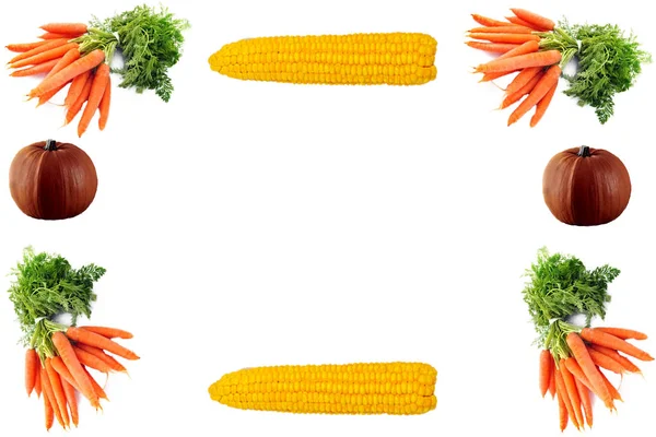 배경에 분리되어 채소들 — 스톡 사진