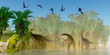 Spinophorosaurus dinozorlar bataklık