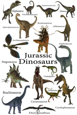 Jurassic Dinosaurs Collection clipart