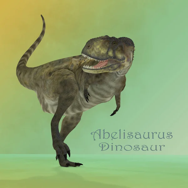 Abelisaurus Predator дзеркало — стокове фото