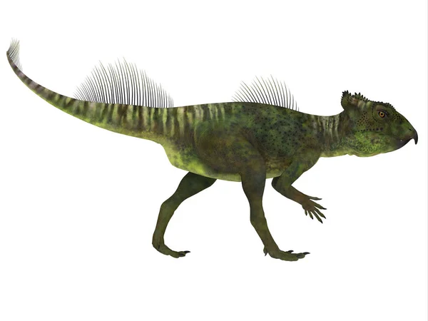 Perfil lateral del dinosaurio Archaeoceratops — Foto de Stock