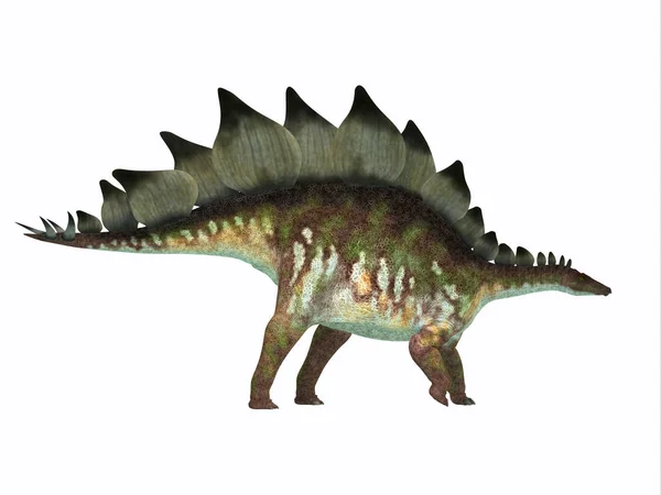 A Stegosaurus dinoszauruszok Side profil — Stock Fotó