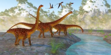 Diplodocus dinozor sabah