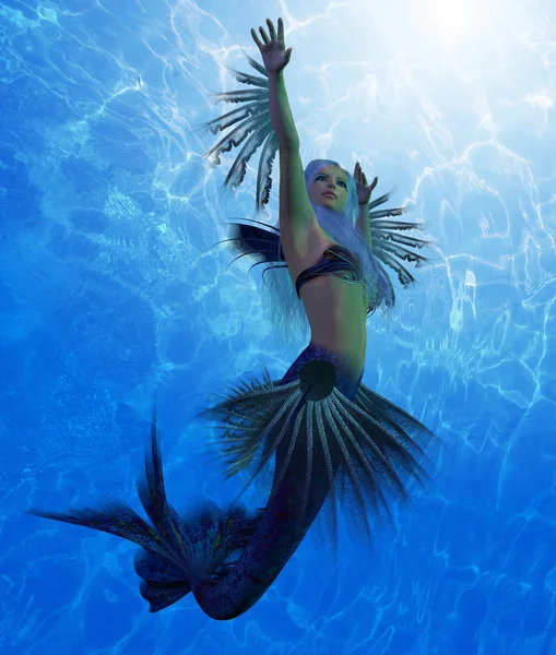 Ocean Mermaid Lorelei — Stockfoto