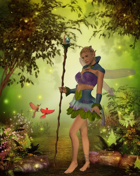 森の妖精 Katria — ストック写真